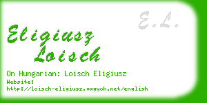 eligiusz loisch business card